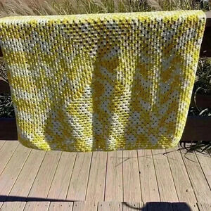 Beautiful Afghan. 37 x 37”. Would make a great baby gift.